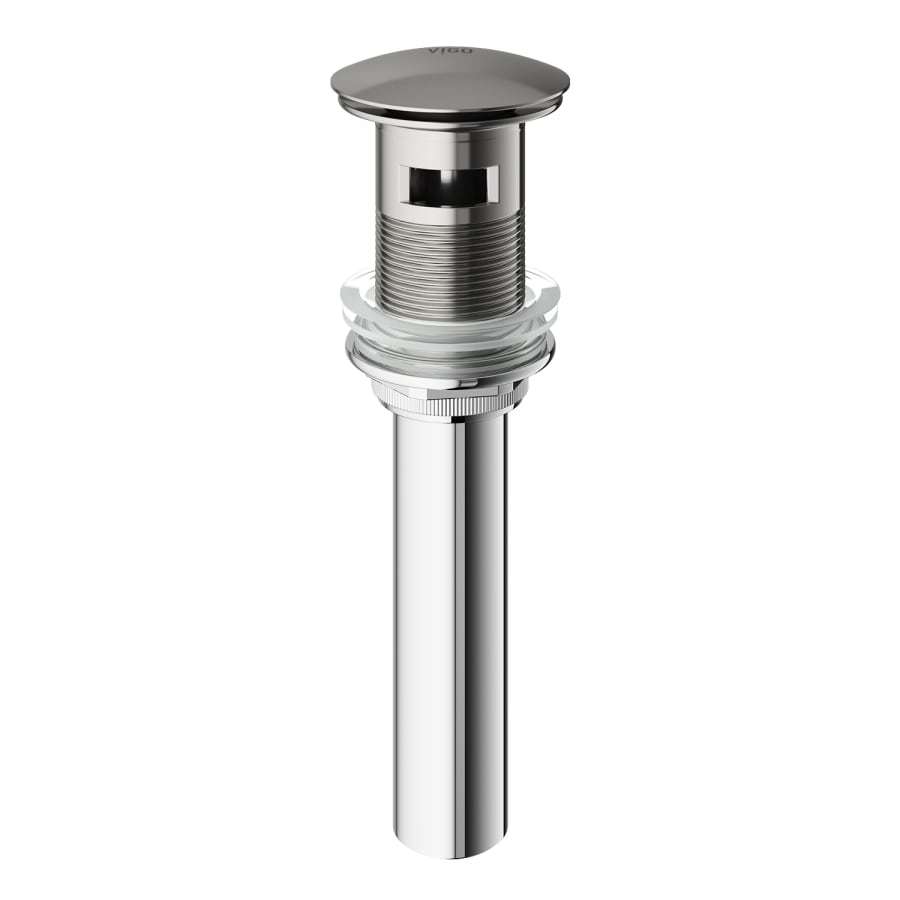 NEW VIGO VG16002BN Chrome Pop Up Sink Drain With Overflow Bathroom Plumbing - Landmark Auction Co