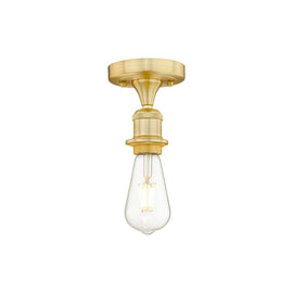 Innovations Lighting Satin Gold Brass Finish Exposed Bulb Pendant Ceiling Mount