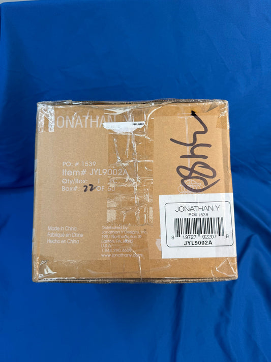 Jonathan Y JYL9002A Alabaster Globe Mini Pendant Light, Chrome Canopy — New in Box – actual unit, photo 2 of 3
