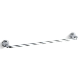 NEW Kohler Polished Chrome Wall Mounted Metallic Finish Towel Bar 24 Inch