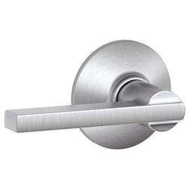 NEW Schlage Satin Chrome Lever Style Round Escutcheon Plate Hall Closet