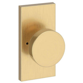 NEW Baldwin Lifetime Satin Brass Privacy Door Knob Contemporary Rectangle