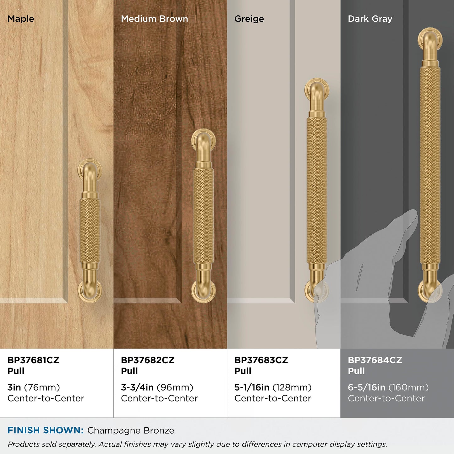 Amerock Collet 6-5/16" Cabinet Pull, Champagne Bronze (BP37684CZ)