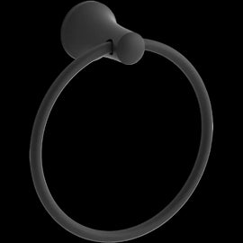 NEW Kohler Matte Black Wall Mounted Towel Ring