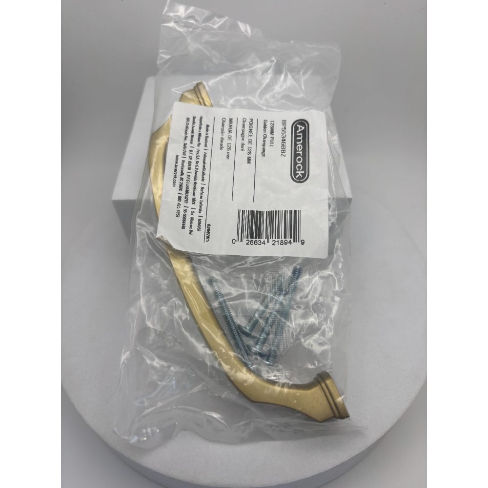 Amerock Revitalize 5-1/16" Cabinet Pull, Golden Champagne, 1 Pack