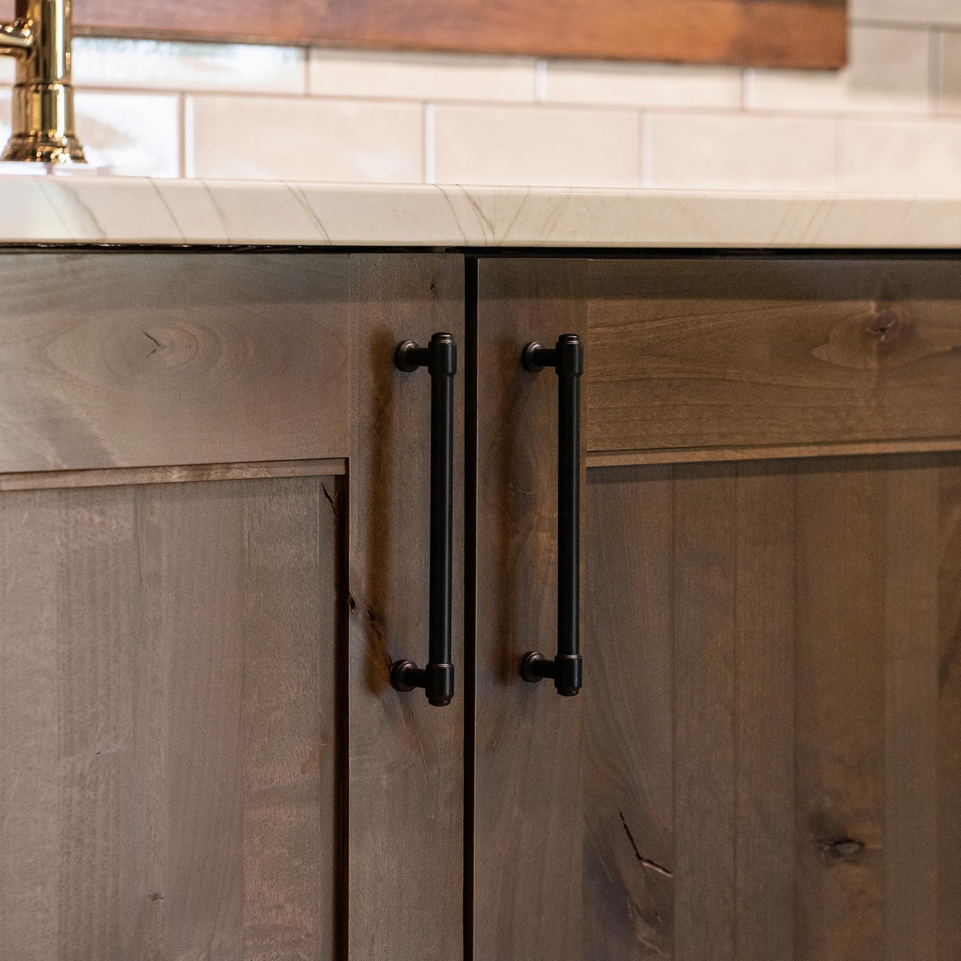 Hickory Hardware Piper 3" Matte Black Cabinet Pull, 1 Pack