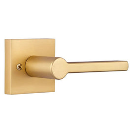 NEW Miseno Satin Brass Lever Handle Square Backplate MLK5022SB