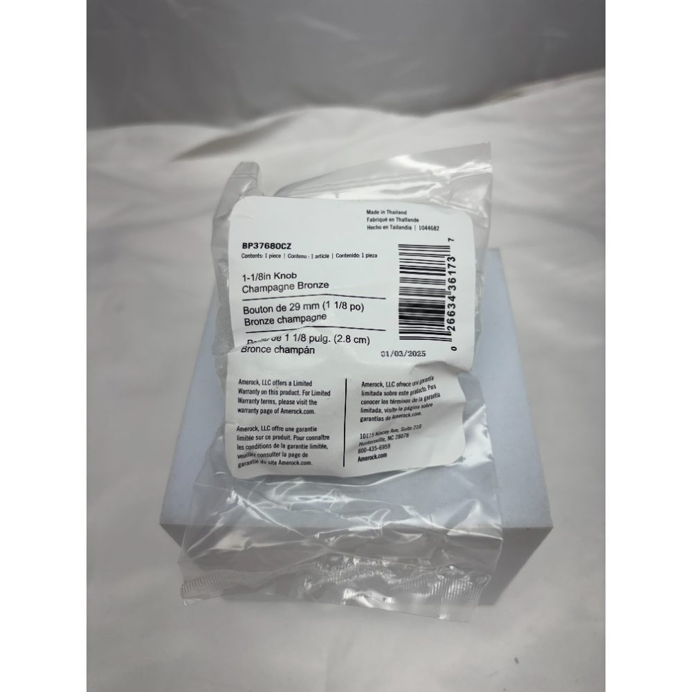 Amerock Collet 1-1/8" Champagne Bronze Cabinet Knob – BP37680CZ