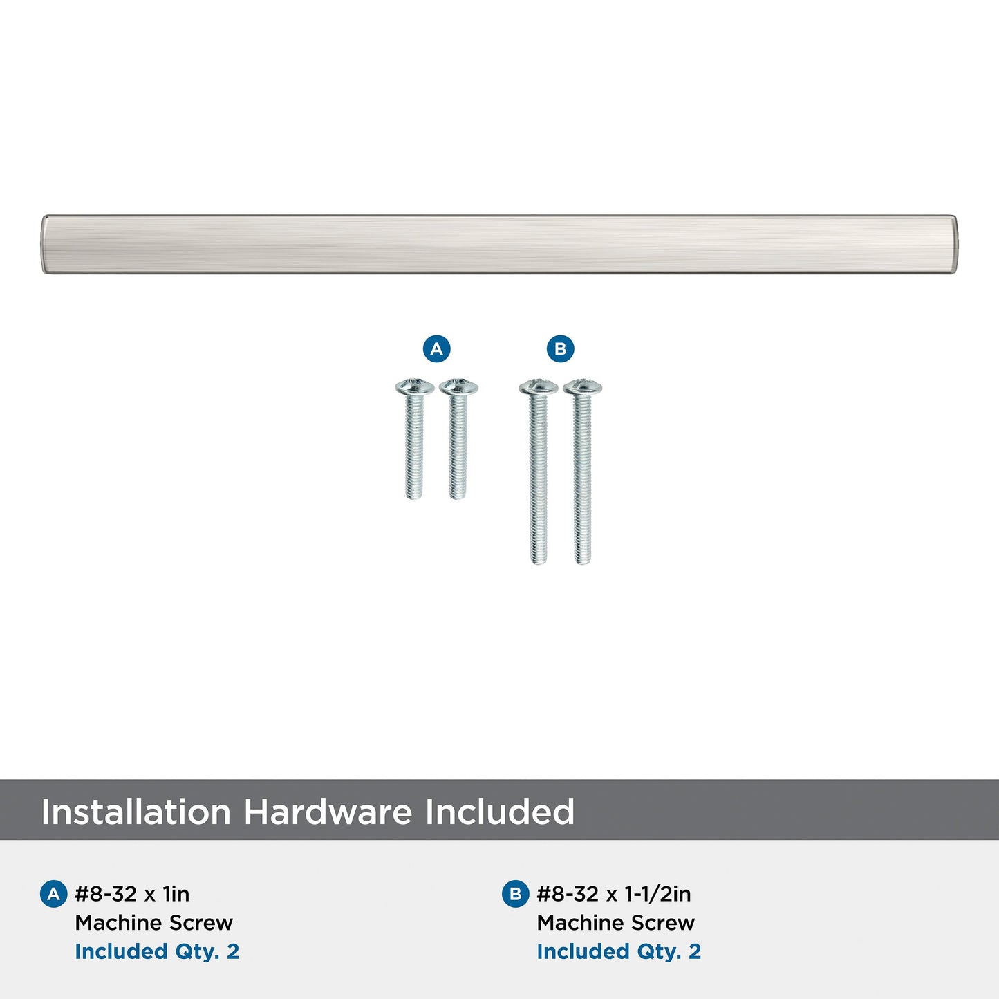 Amerock Merced 6-5/16" Cabinet Pull, Satin Nickel (BP37425G10)