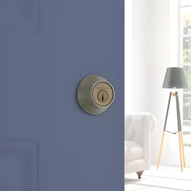 NEW Kwikset Antique Brass Featuring SmartKey Deadbolt Keyed Both Sides Lock