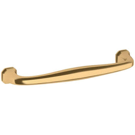 NEW Baldwin Nonlacquered Brass Gold Finish Curved Design Handle Pull