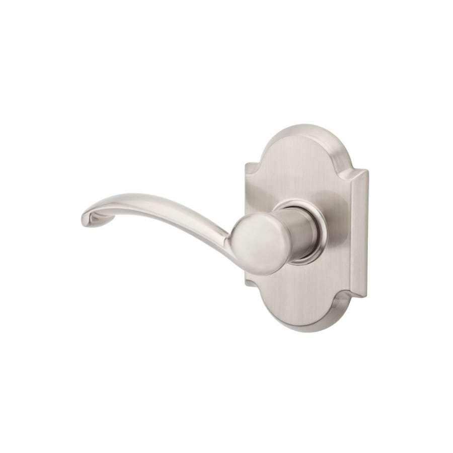 NEW KWIKSET AUSTIN LEFT HANDED SATIN NICKEL NON TURNING DOOR LEVER SINGLE DUMMY - Landmark Auction Co