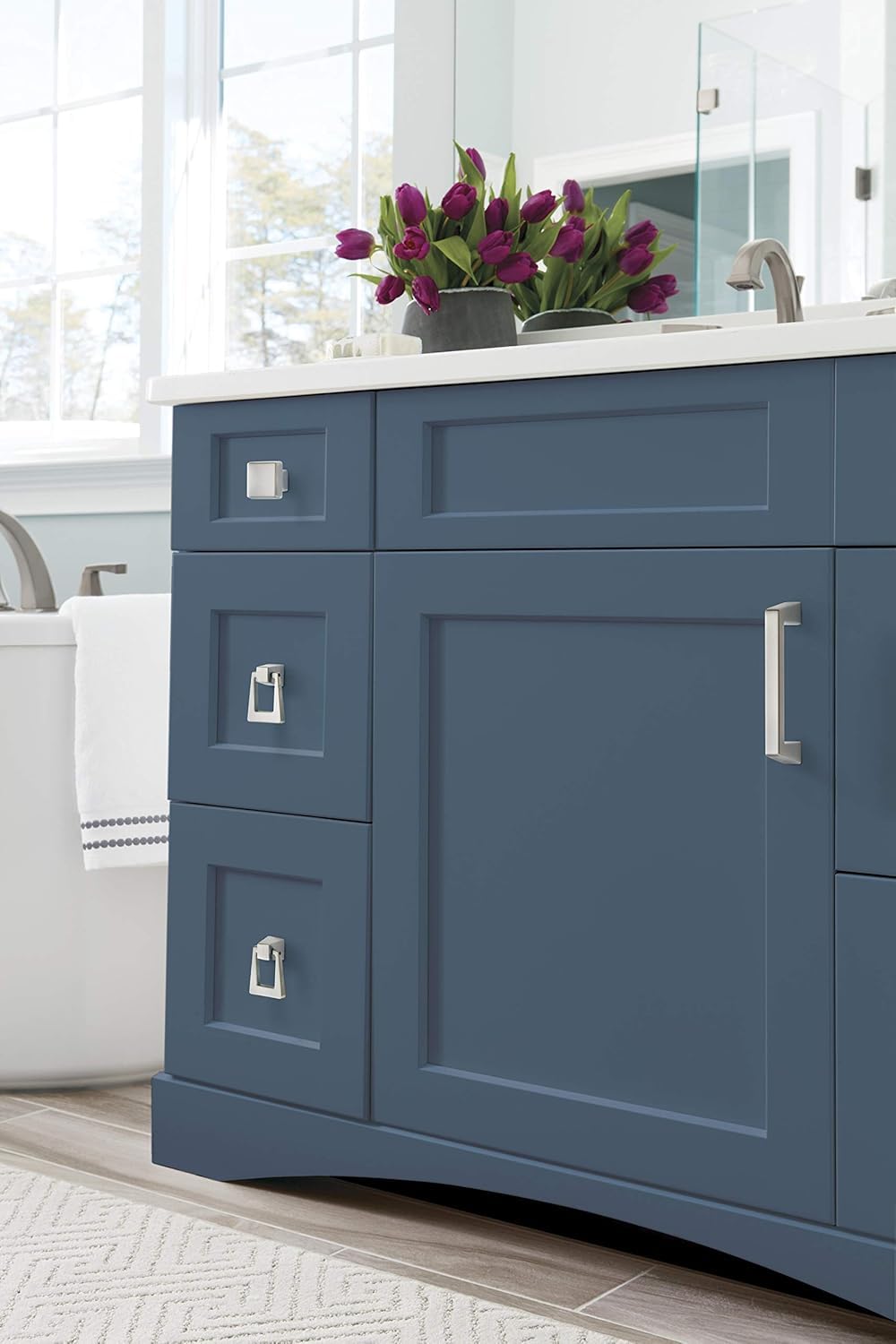 Amerock Blackrock 3-3/4" Cabinet Pull – Satin Nickel