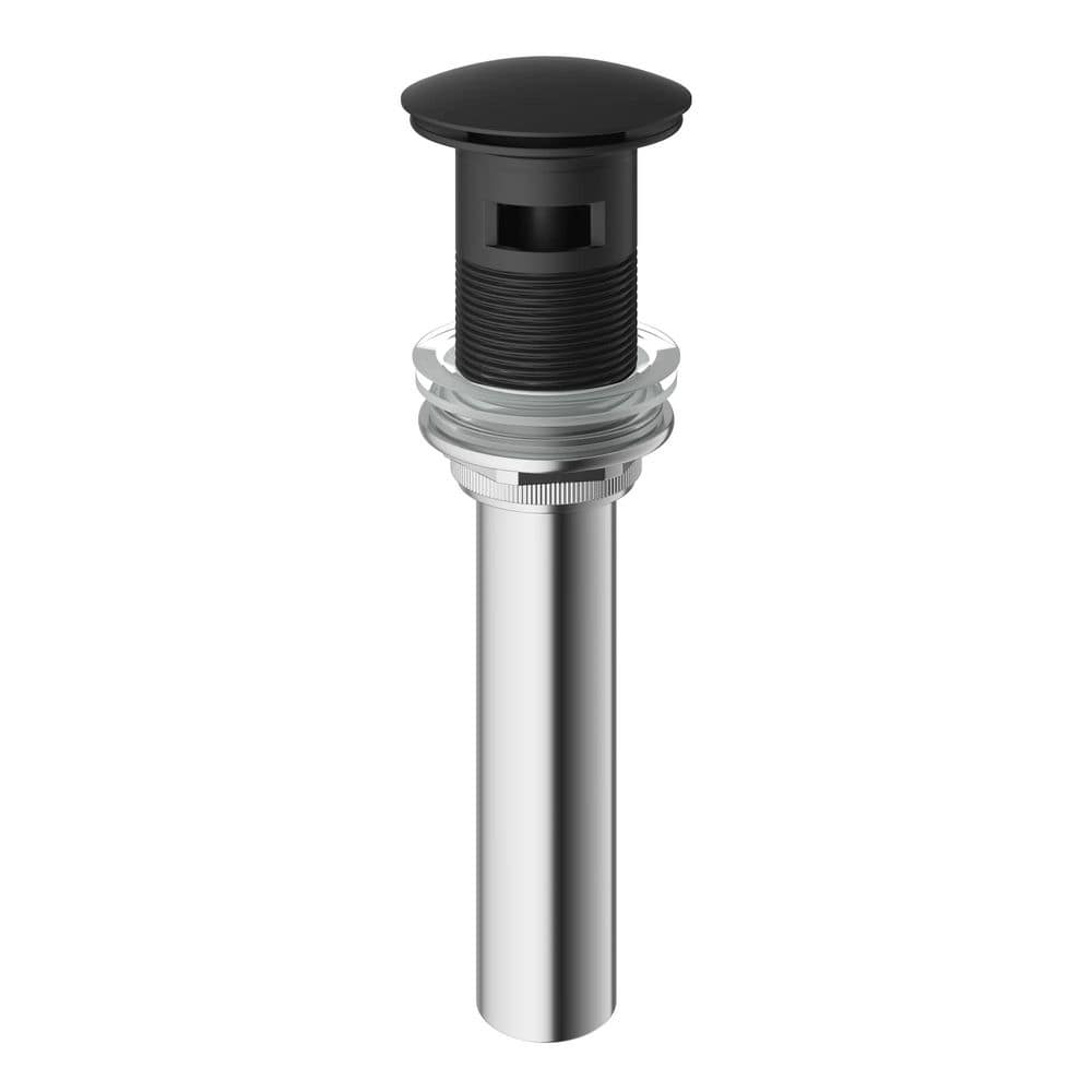 Catalog image of VIGO VG16002MB Pop-Up Bathroom Sink Drain with Overflow Matte Black 1-1/4 Inch