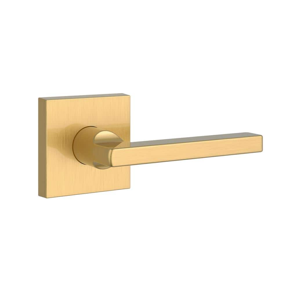 Catalog image of Baldwin Reserve 9BR3524-135 Square Lever Passage Set Satin Brass 044 Square Rose